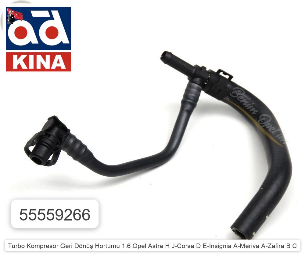 TURBO KOMPRESÖR GERİ DÖNÜŞ HORTUMU ASTRA H J 1.6 CORSA D E INSIGNIA MERIVA ZAFIR