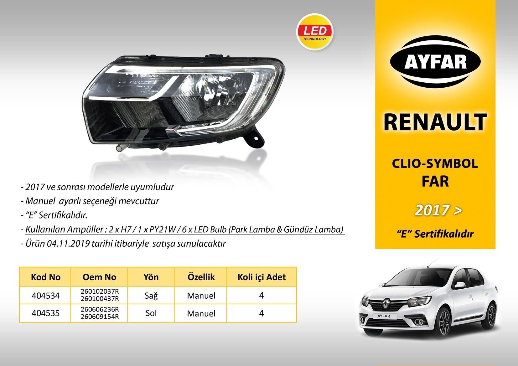 FAR SAĞ 404534 CLIO SYMBOL 17 > MANUEL
