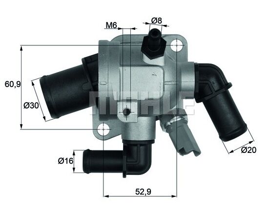 TERMOSTAT 04325221 MÜŞÜRSÜZ DOBLO FİORİNO LINEA 1.3 JTD CORSA D C ASTRA H