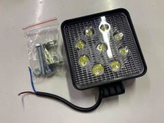 SİS FAR YERİNE TAKILIR ÇALIŞMA LAMBASI 9 LEDLİ KARE 27/22 WATT