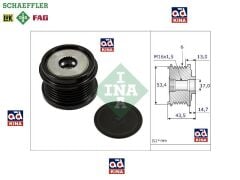 ALTERNATOR KASNAĞI 535023710 (43,5MM) FOCUS (09>) CMA1.6 2.0TDCİ