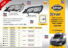 505215 FAR SOL DUCATO (14 ) BOXER KROM ÇERÇEVELİ LED MOTORLU (BALLAST HARİÇ)