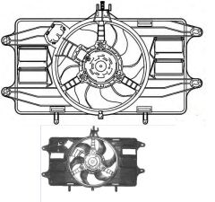 FAN MOTORU EV832300 DOBLO 1.2 8V (01 ) KLİMALI 46737732 51738718