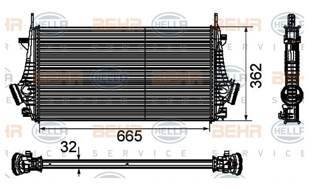 TURBO RADYATÖRÜ 8ML376746481 INSIGNIA 2.0 CDTI 1.6T 2.0T 2.0CDTI (08 )