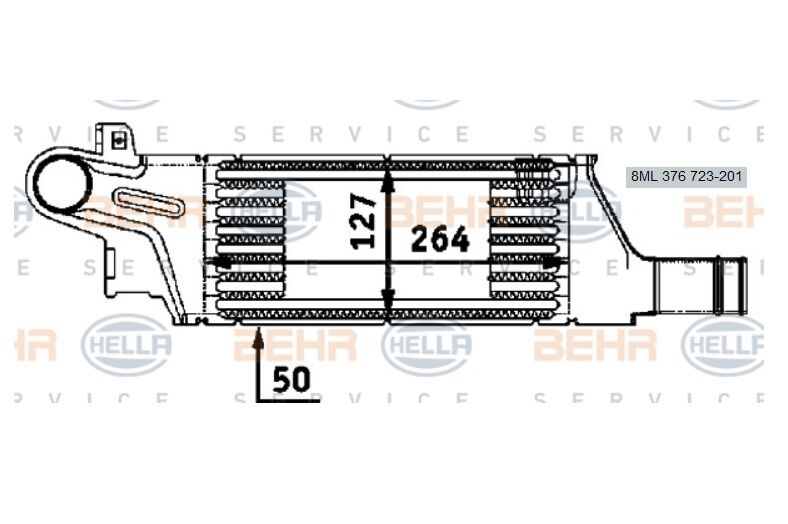 TURBO RADYATÖRÜ 8ML376723201 CORSA C 1.7CDTI