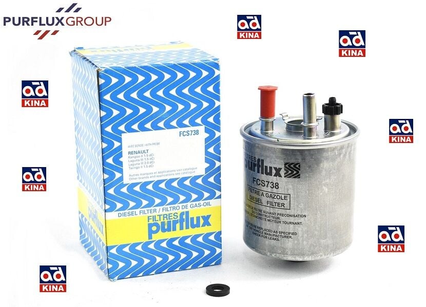 MAZOT FİLTRESİ FCS738 KANGO LAGUNA III 1.5 DCI (SU SENSÖR YUVALI)