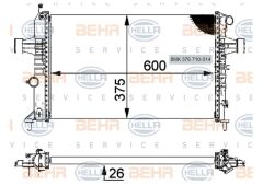 RADYATÖR 8MK376710314 ASTRA G (98 ) 1.4İ 16V 1.6İ 16V KLİMALI