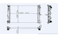 RADYATÖR 0518572AL CLIO III MODUS 1.5 DCI 1.2 16V 1.4 1.6 AC + KLİMASIZ MEKANİK