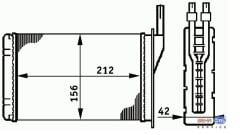 KALORİFER RADYATÖRÜ 0581842AL R9 R11 BAKIR