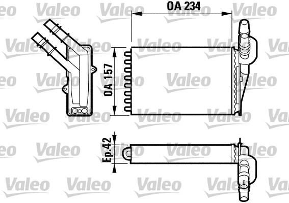 KALORİFER RADYATÖRÜ 0585872AL CLIO II KANGO (98 ) MAKO TİP BORULAR AYNI