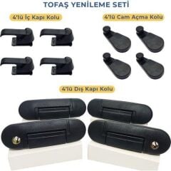 DOĞAN KARTAL ŞAHİN MURAT 131 KAPI VE CAM KOLLARI 12'Lİ SET SET