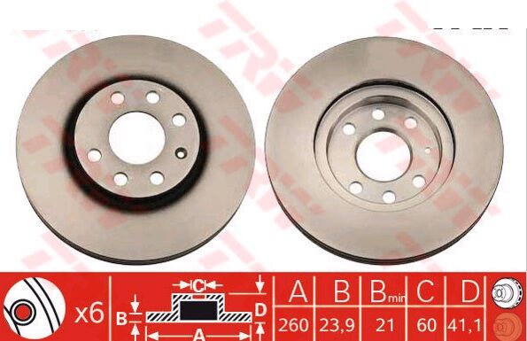 DİSK FREN AYNASI ÖN 562196B CORSA C 1.3 CDTI 1.4 1.7 DTI 16V HAVALI