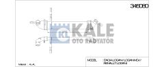TURBO RADYATÖRÜ 345080 LOGAN MCV 04 > SANDERO 08 > 1.5DCI K9K