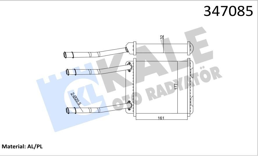 KALORİFER RADYATÖRÜ 347085 ASTRA F VECTRA A