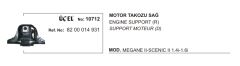 MOTOR TAKOZU SAĞ 10712 MEGANE II SCENIC II 8200014931