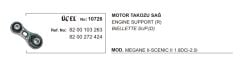 MOTOR TAKOZU SAĞ 10726 MEGANE II SCENIC II 1.9 DCI 2.0 16V 8200103263 8200272424