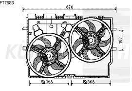 FAN MOTORU+DAVLUMBAZ 348490 DUCATO III 2.3JTD 06 > BOXER JUMPER