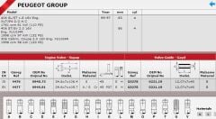 SİBOP TAKIMI 4476 4477 IN 8 E8 P605 SRI SLI 16V MOTOR XU10J4R P406 1.8 2.0 16V