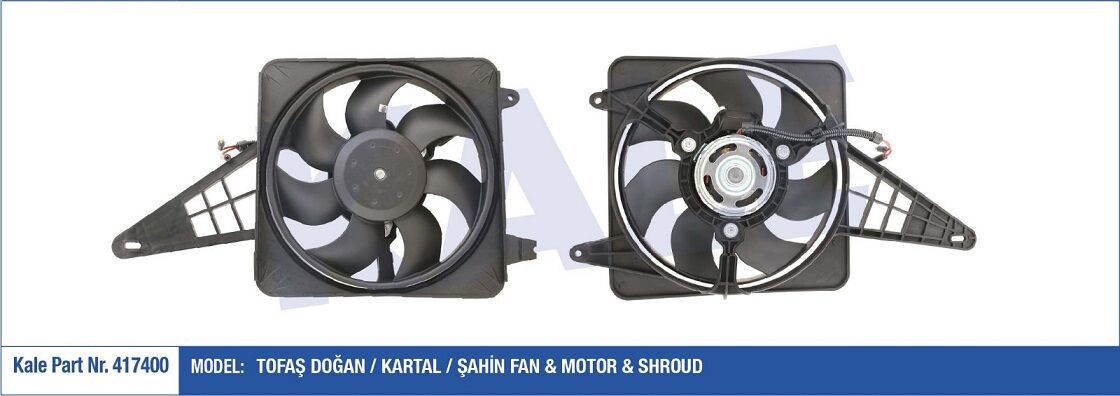 DAVLUMBAZLI FAN MOTORU 417400 M131 DKS KABLOLU (160W 300MM)