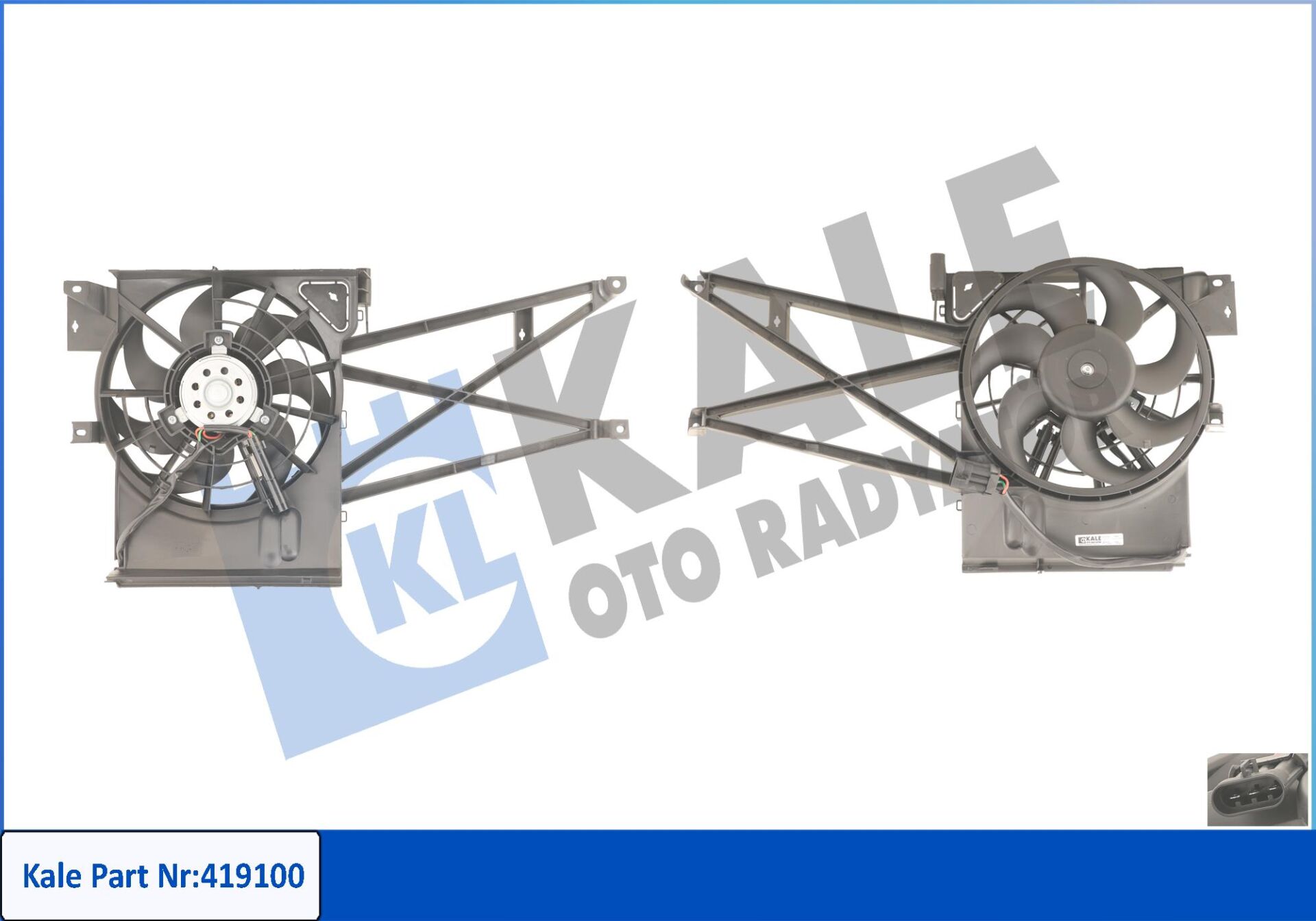 FAN MOTORU 419100 VECTRA B 1.6 1.8 2.0 2.5 120W 310MM DAVLUMBAZLI