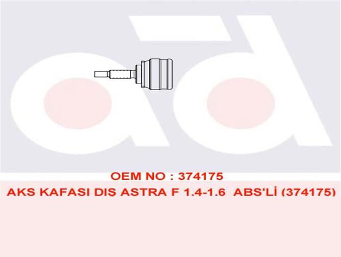 AKS KAFASI DIŞ 302069 ASTRA F 1.4 1.6 ABSLİ