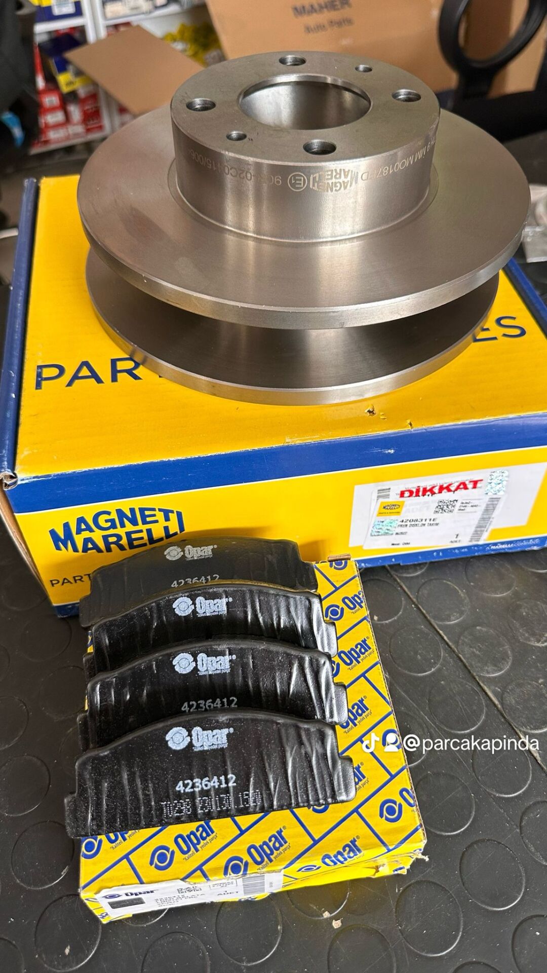 ÖN DİSK BALATA TAKIM DOĞAN KARTAL ŞAHİN SERÇE