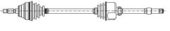 AKS KOMPLE SAĞ AKS0235 (AKS0087) JUMPER DUCATO BOXER 14Q 26,0MM